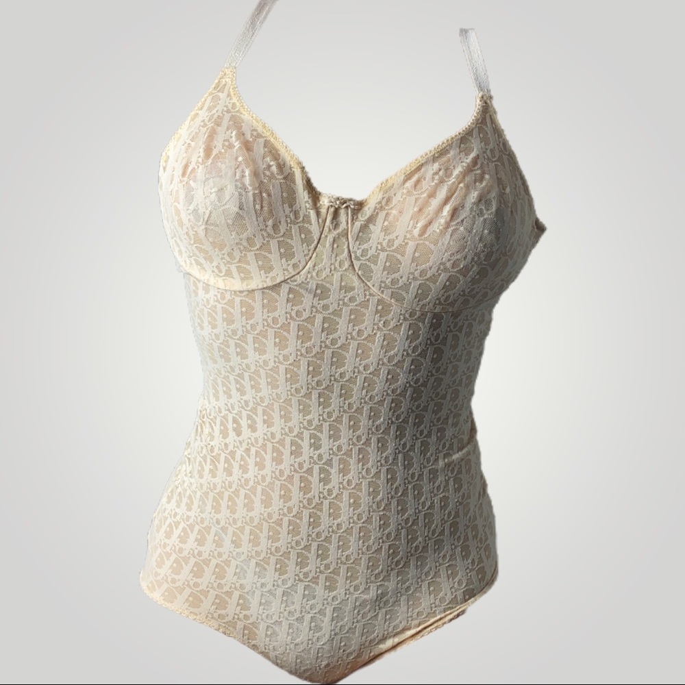 SOLD π£ Dior Trotter Monogram Christian Dior Bodysuit - Picture 1 of 7